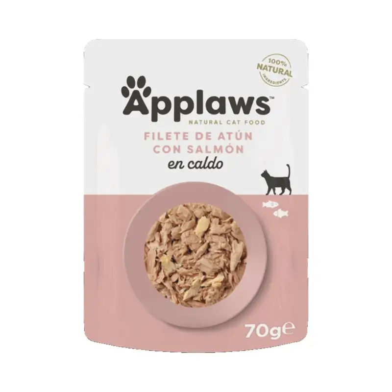 Applaws Cat Sobre Filete De Atun Y Salmon, 12x70 gr