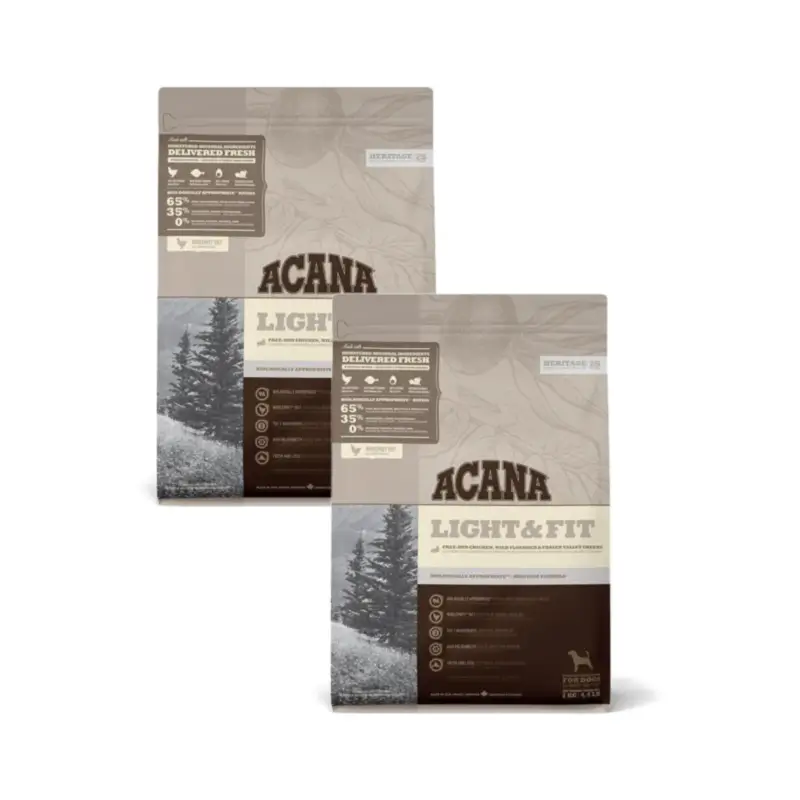 Acana Canine Adult Light Pack 2 x 2Kg pienso para perros