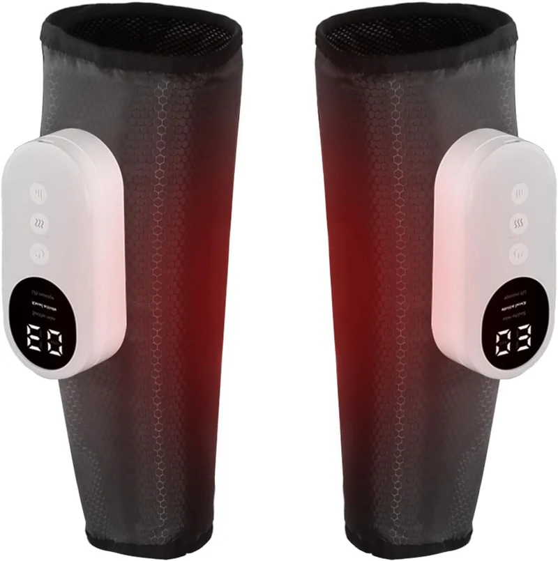 Leg Massager for Circulation and Pain Relief, Calf Air Compression Massager with Heat