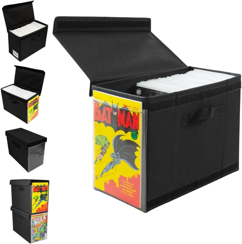 Comic Book Storage Box with Comic Book Display Window [Patent Pending]