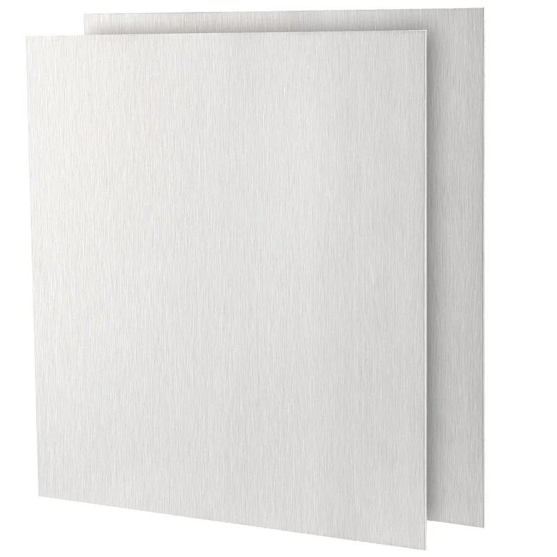 2PCS 12x12x1/16 inch Aluminum Sheet,6061 T6 Aluminum Plates with Protective Film
