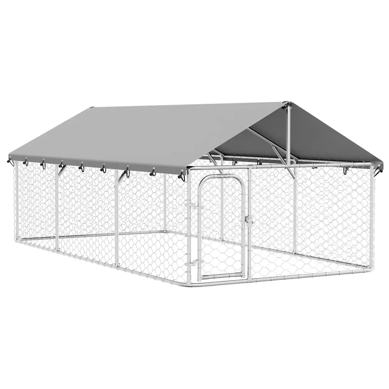 Perrera De Exterior Con Tejado 400x200x150 Cm