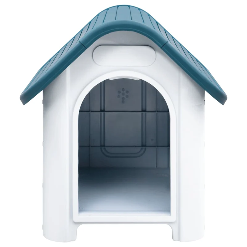 Caseta Para Perros Polipropileno Azul 59x75x66 Cm