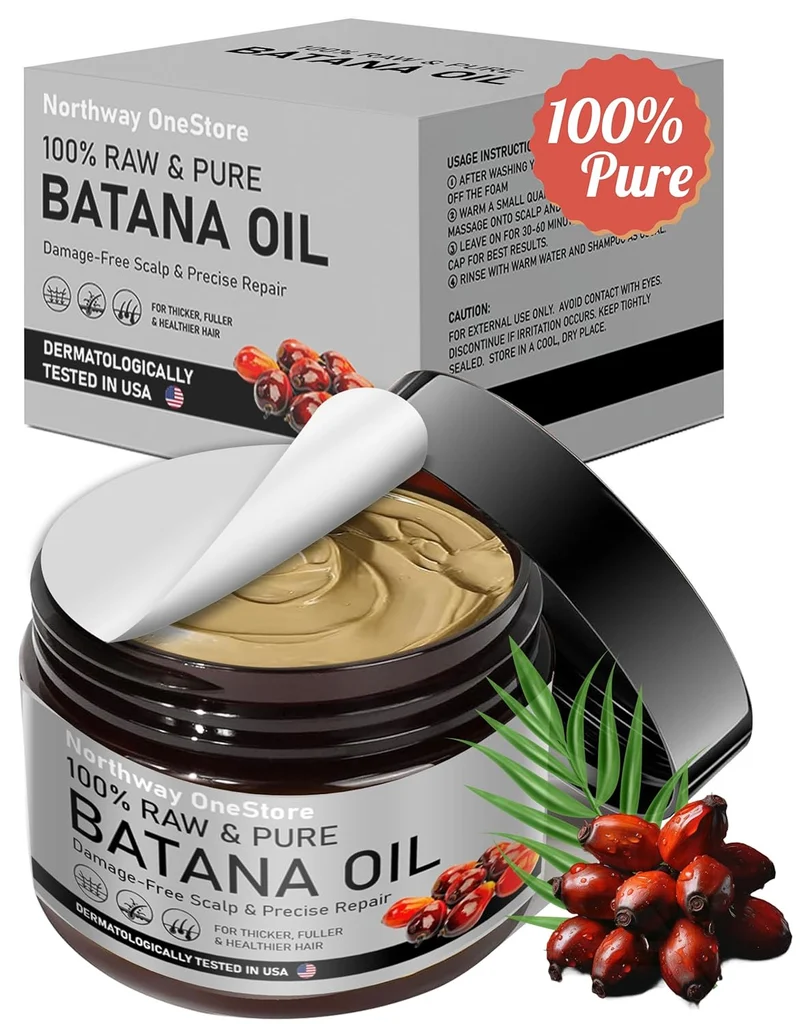 Botana Oil Hair Growth Batana Oil for Hair Growth Dr Sebi Organic,100 Percent Pu