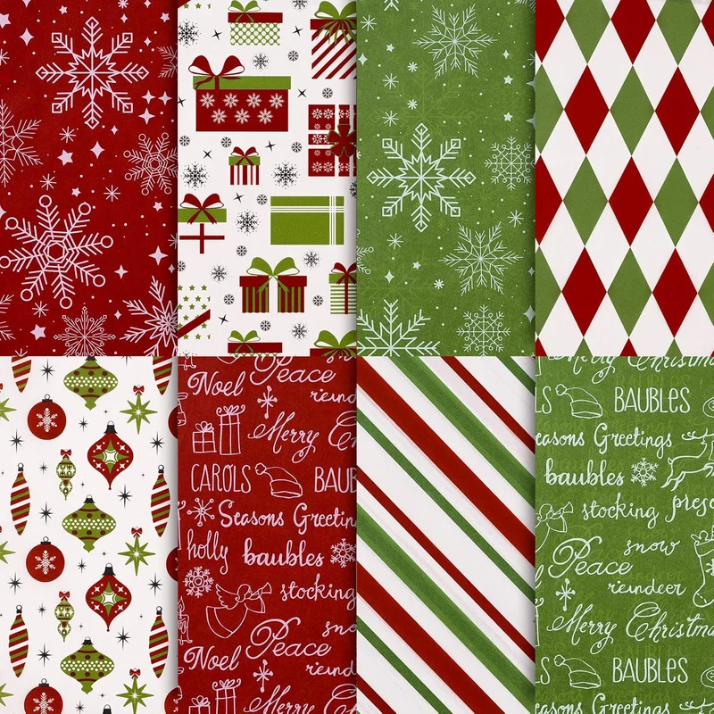 64 Sheets Christmas Tissue Paper Vintage Snowflake Gift Wrapping Paper 14" X 20"