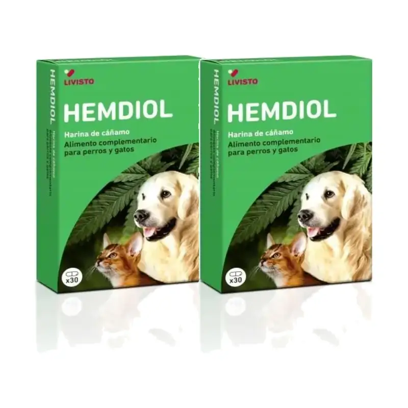 Livisto Hemdiol Flex Pack 2 x 30 Capsulas Perro/Gato