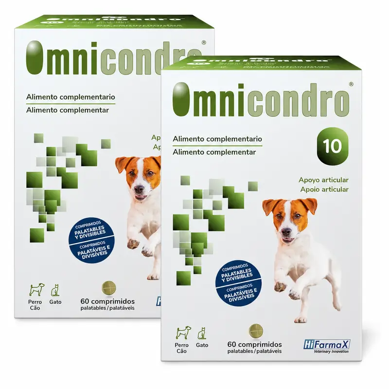 Omnicondro 10 Condroprotector Perros Pack 2 x 60 comprimidos