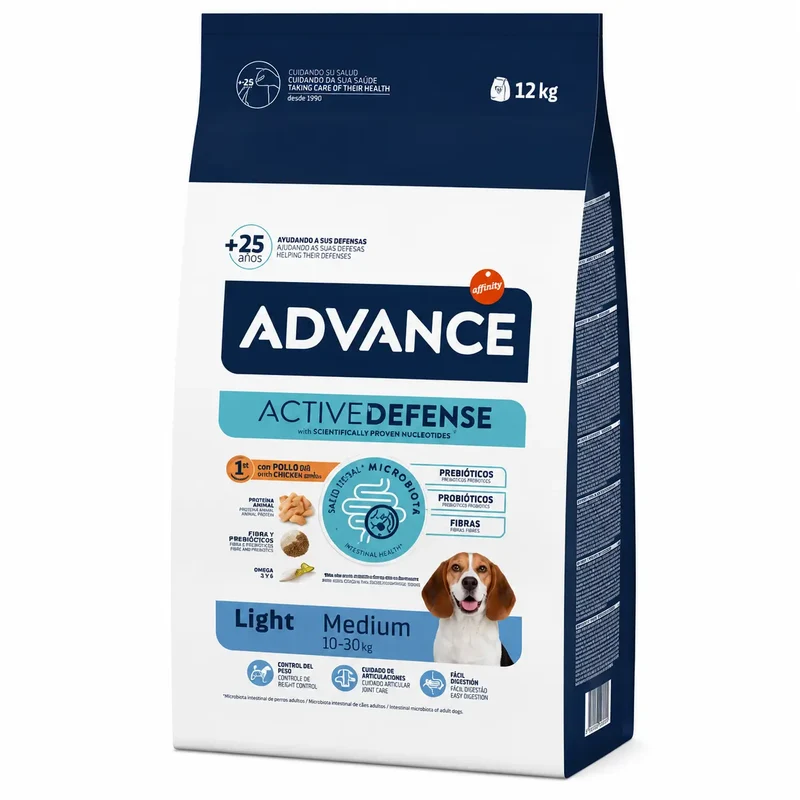 Advance Canine Adult Light Medium Frango 12Kg