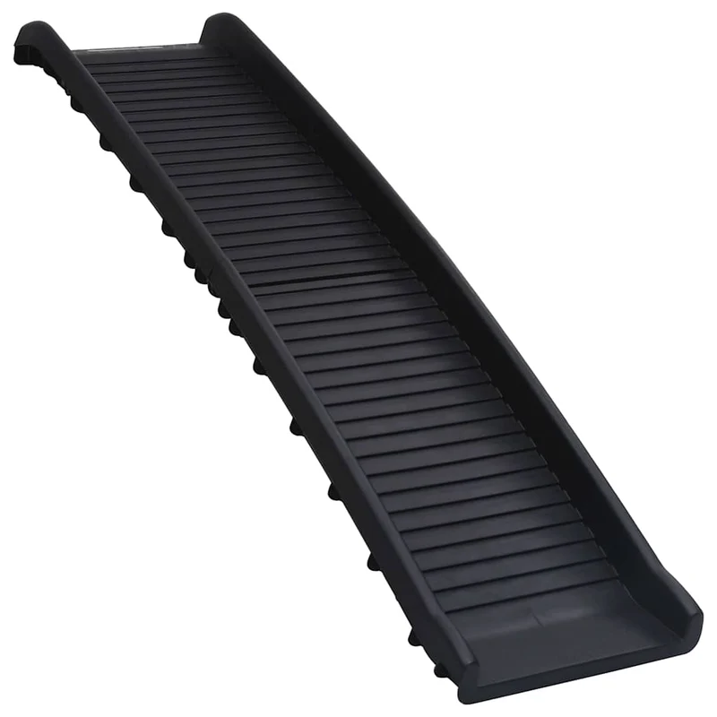 Rampa Para Perros Plegable Negra 155,5x40x15,5 Cm