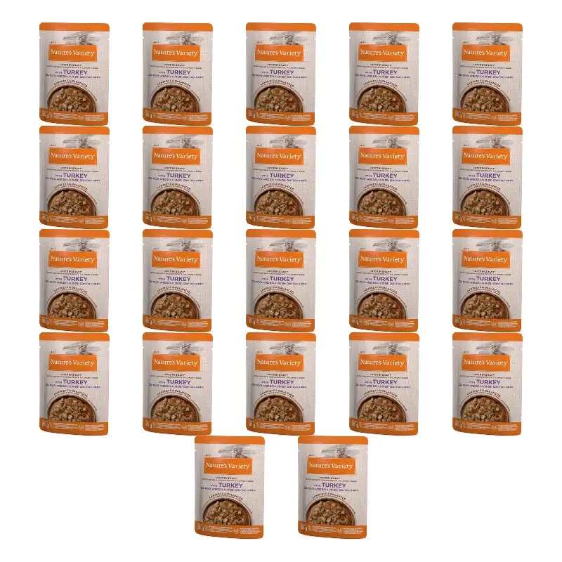 Nature'S Variety Comida Húmeda Para Gatos, Con Pavo, Single Serve, 22 x 85 gr
