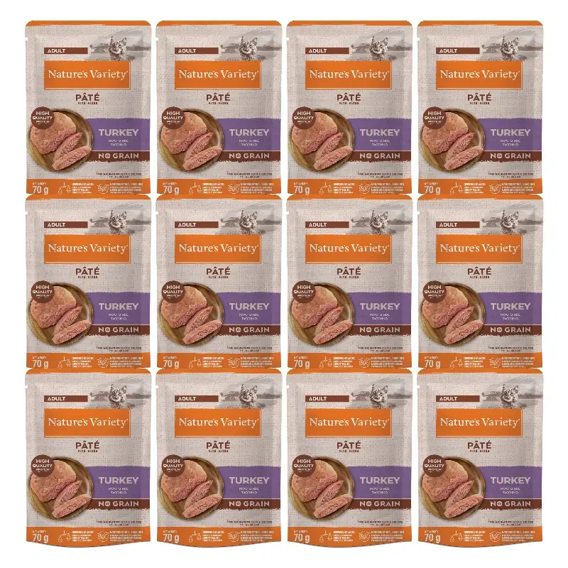 Nature'S Variety Comida Húmeda Para Gatos, Mini, Con Pavo, Multipack, 12 x 70 gr