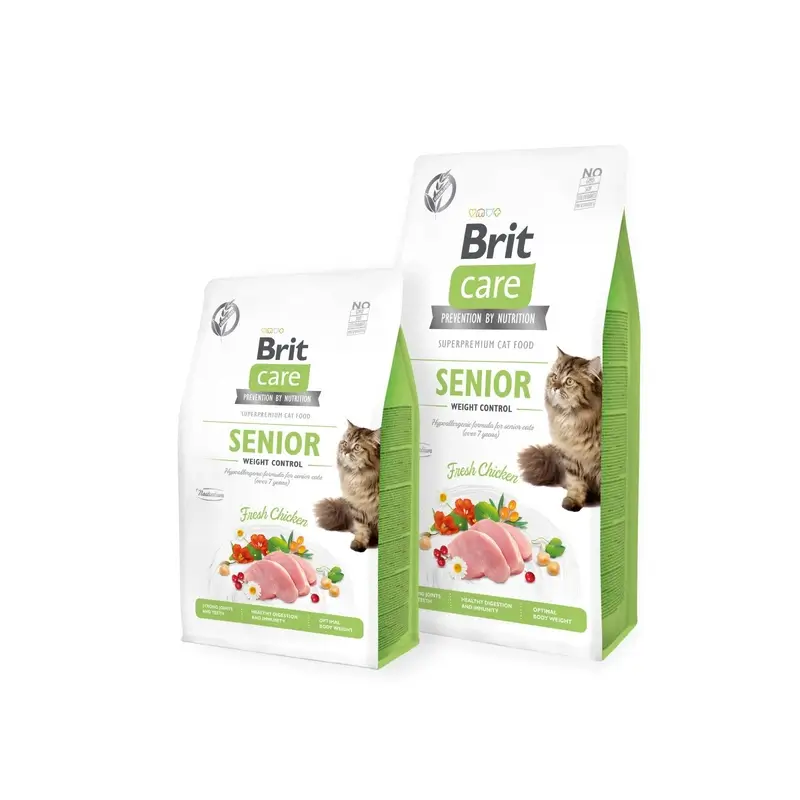 Brit Care Cat Grain Free Senior Weight Control 400 gramos