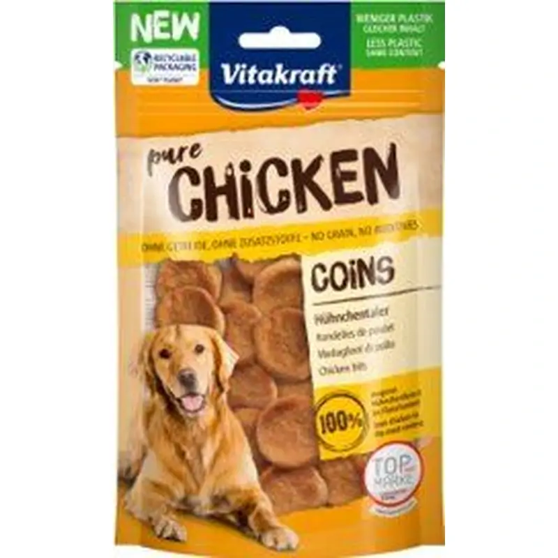 Vitakraft Snack Monedas Pollo 8x80 gramos