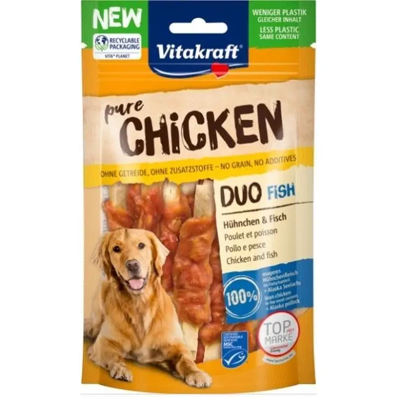 Vitakraft Snack Duo Pollo Y Pescado 8x80 gramos