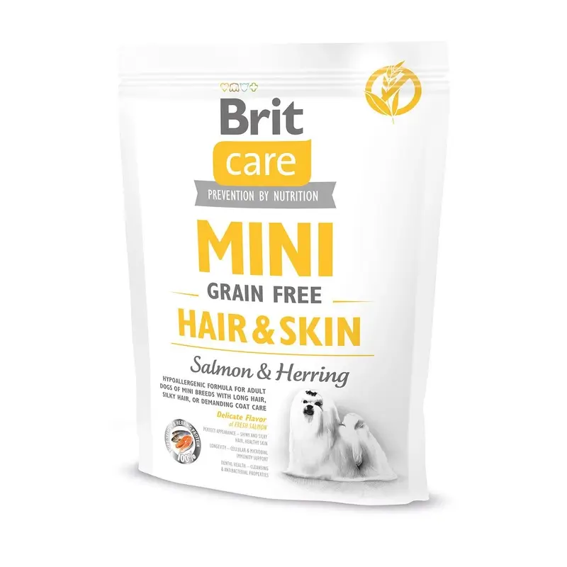 Brit Care Dog Mini Grain Free Hair Skin 400 gramos