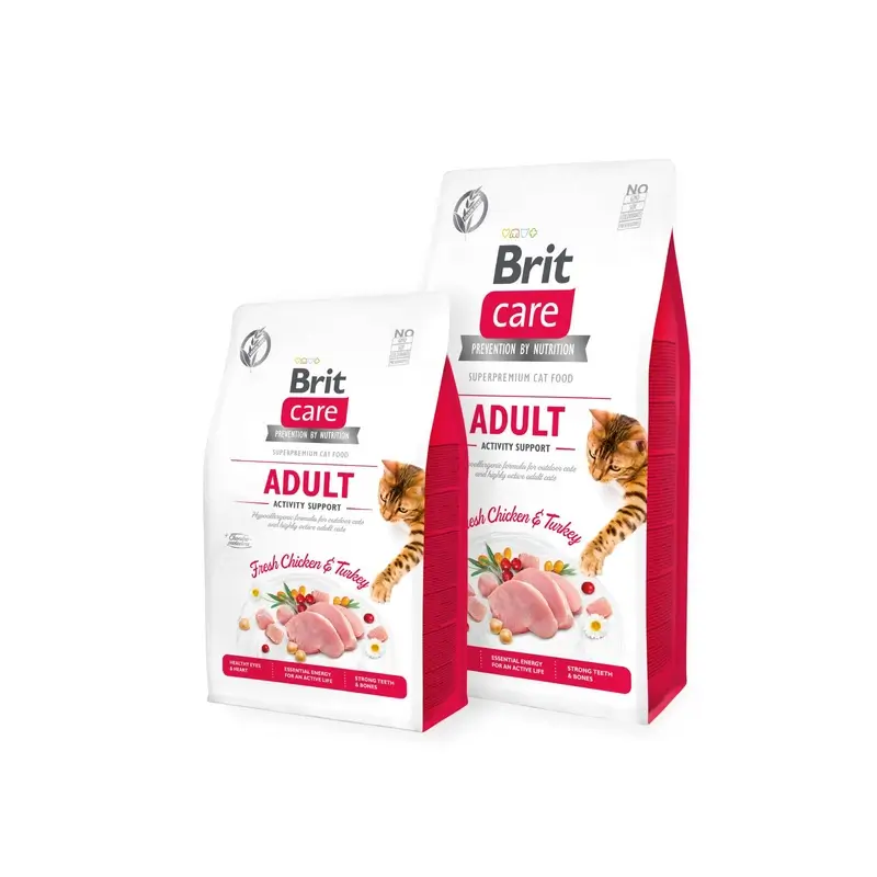 Brit Care Cat Grain Free Adult Activity Support 2 kilos