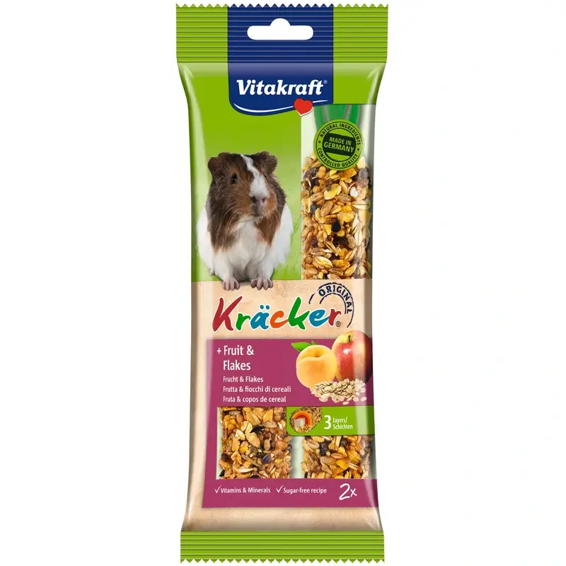 Vitakraft Barritas Cobaya Fruta Y- Copos 5X2Un