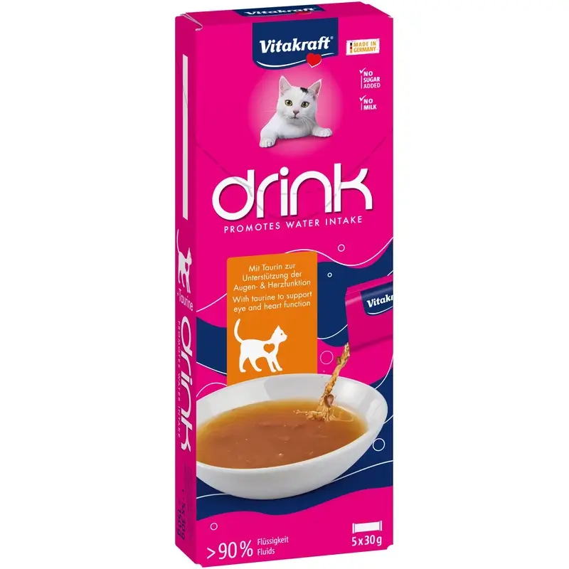 Vitakraft Vita Drink Pollo Con Taurina 9X5X30Gr