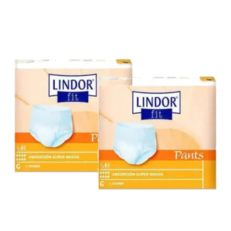 Lindor Pañales Fit Pants Día Talla L 80 Unidades, pack 2
