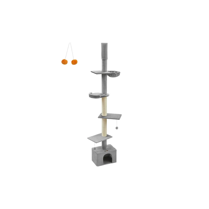 Albero per Gatti da Pavimento a Soffitto di Altezza