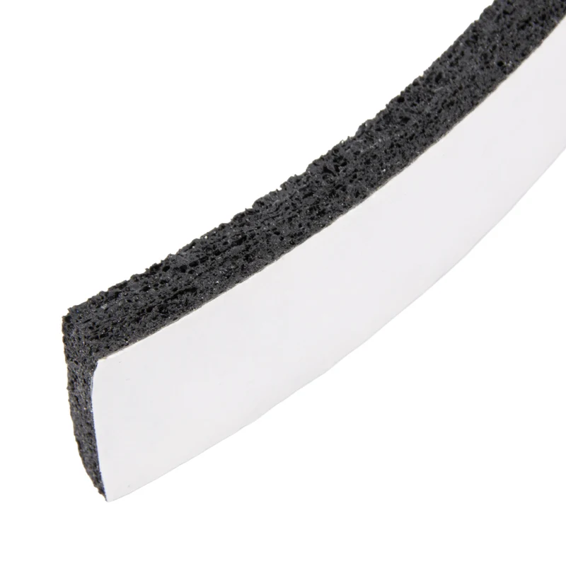 Sticker-Tite Self Sealing Sponge Weatherstrip, Adhesive One Side 7/16" THK x 3/8"Wide (4 x 25Ft Rolls) Buna S (Sbr) Open Cell Medium Density, Skived Finish
