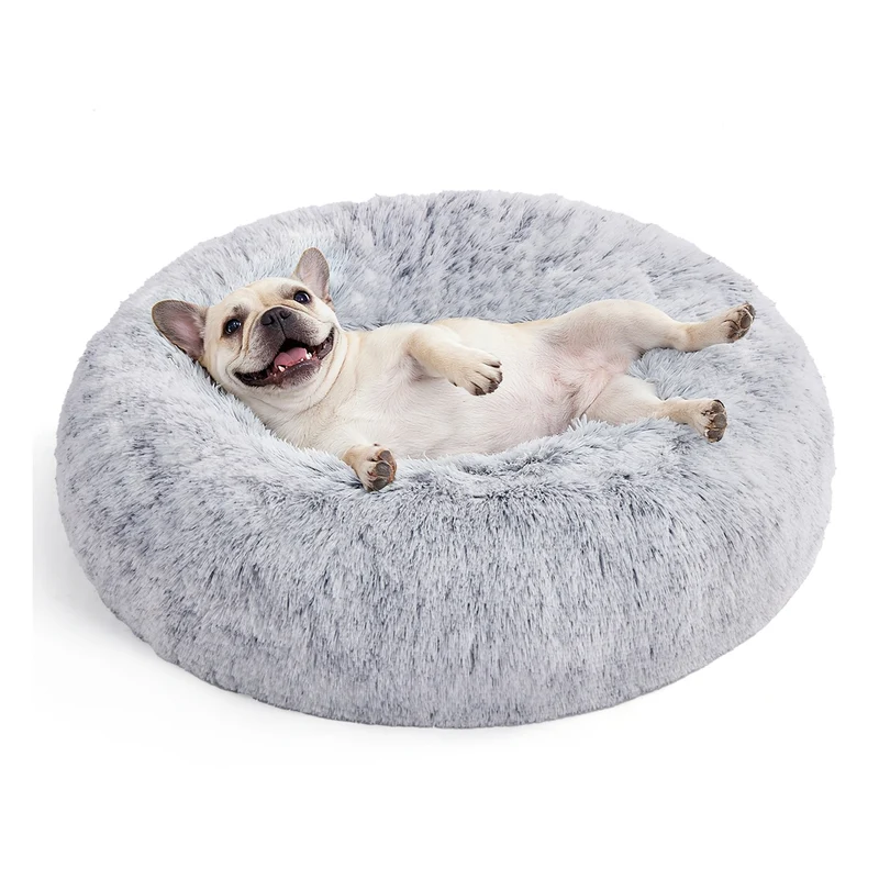 Cuccia per Cani con Cuscino Rimovibile Grigio