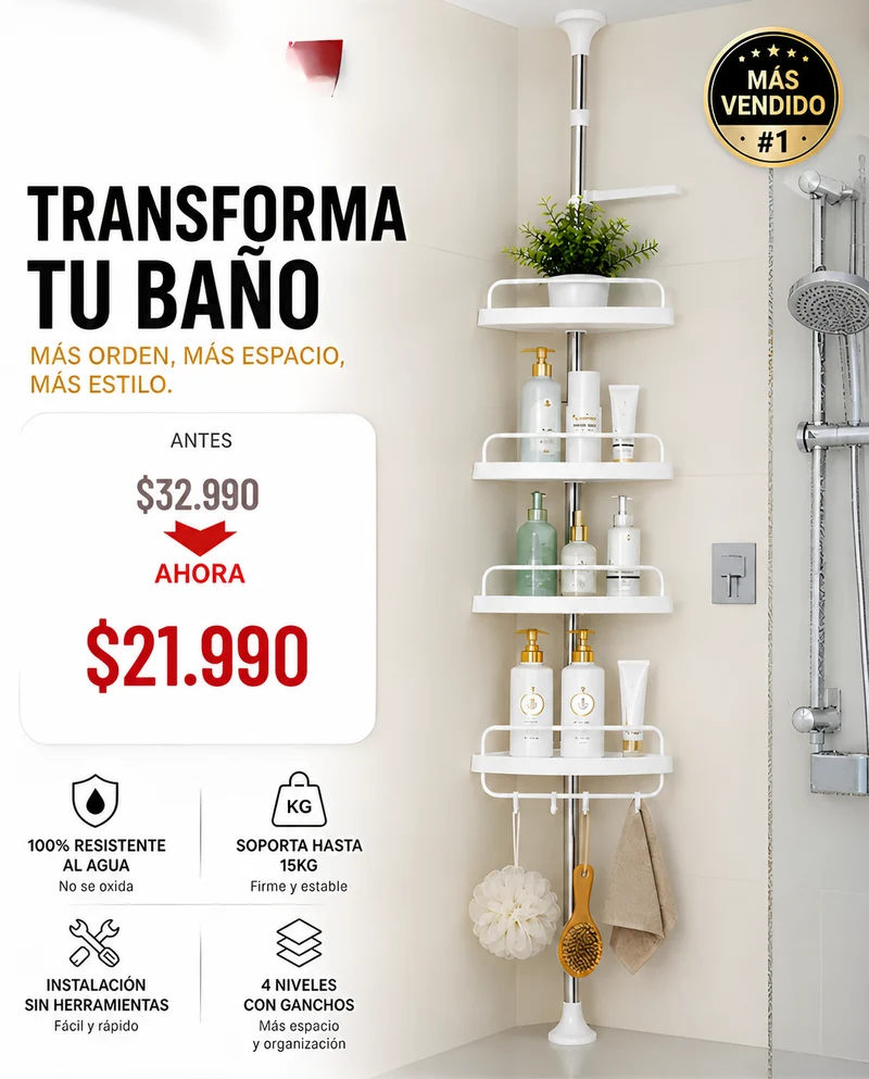 Esquinero de Baño Organizador