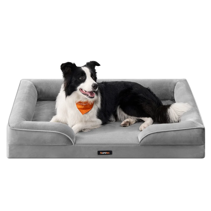 Cama para perros con espuma de soporte y funda lavable