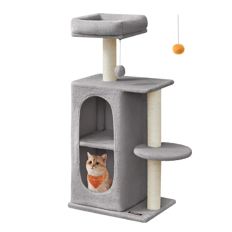 Albero per Gatti con 2 Grotte Tiragraffi