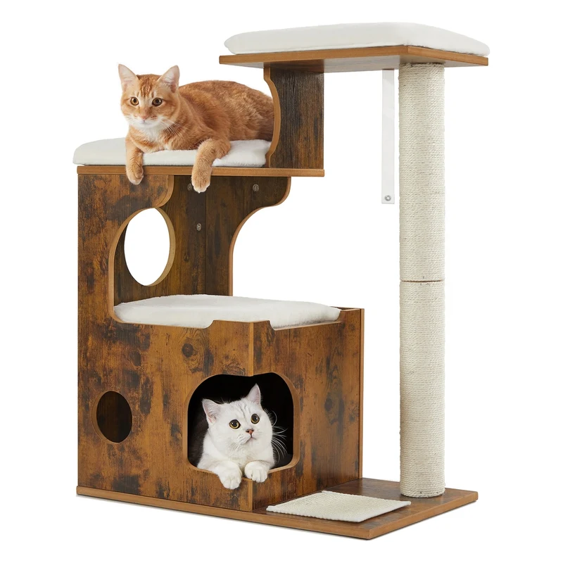 Albero per Gatti con 3 Lettini