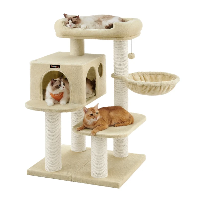 Albero per Gatti con Piazzola in Peluche