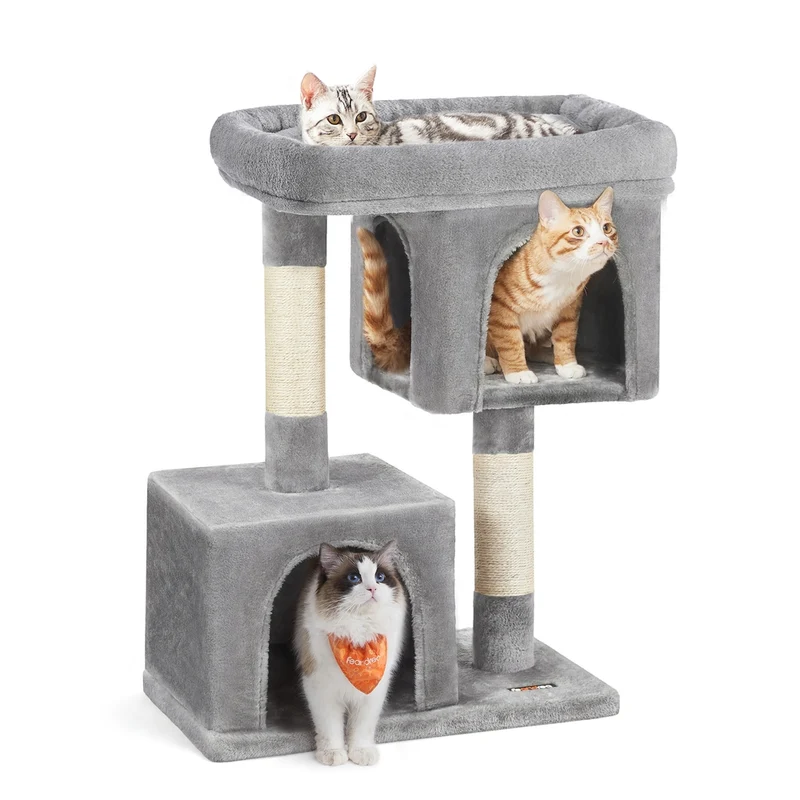Tiragraffi per Gatti con Pali Ricoperti di Sisal