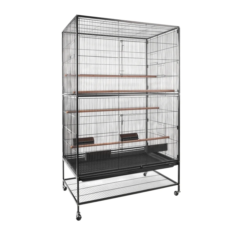 Valor Aviario – Aviario interior color antracita para periquitos y canarios 94x58.5x153