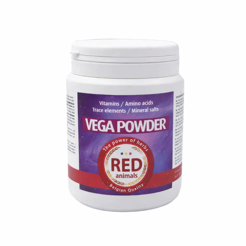 Vega Powder 500 gramos, (vitaminas, aminoácidos, electrolitos) Red Animals