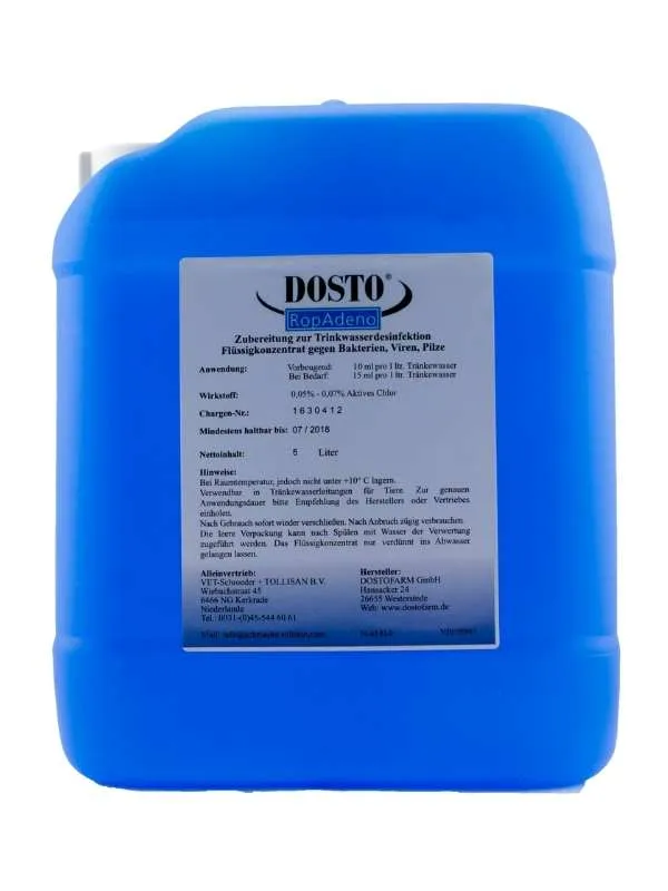Schroeder-Tollisan Dosto-RopAdeno 5L Desinfección del agua