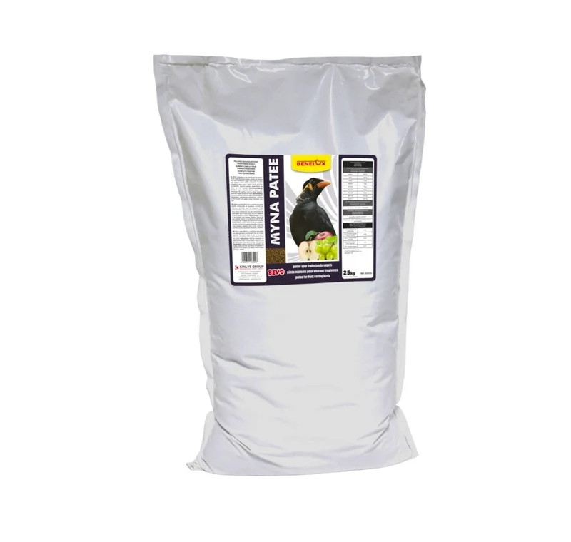 Paté de pienso Bevo/Myna con frutas y bayas, 25 kg