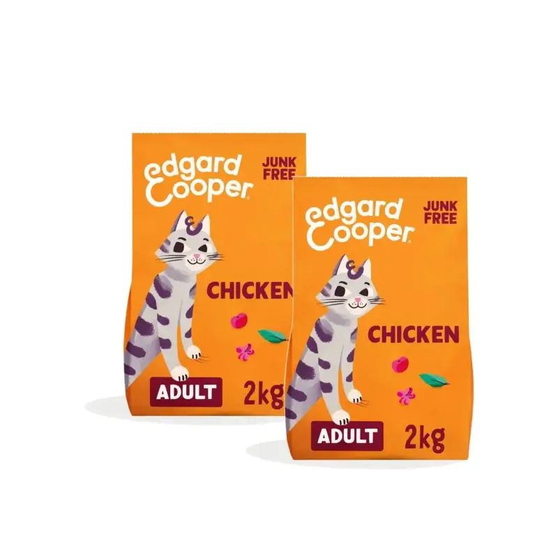 Edgard & Cooper Adult Cat Food – Chicken, Pack of 2 x 2 kg