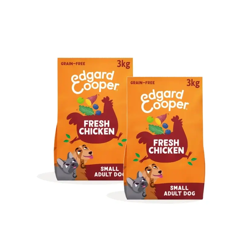 Edgard & Cooper Adult Dog Food – Mini Chicken, Pack of 2 x 3 kg