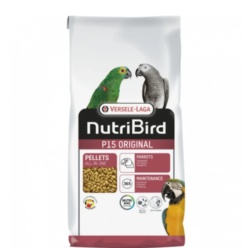 Nutribird P15 original 10kg - Pellets extrusionados - Alimento de mantenimiento para loros