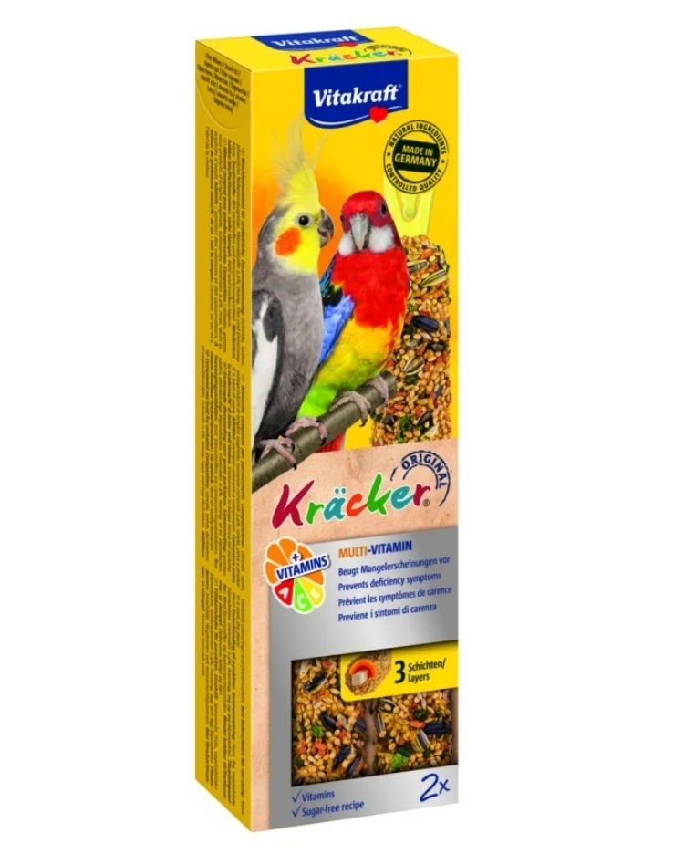 Vitacrafte Krackers Cockatiel Multi Vitaminas 2 Piezas