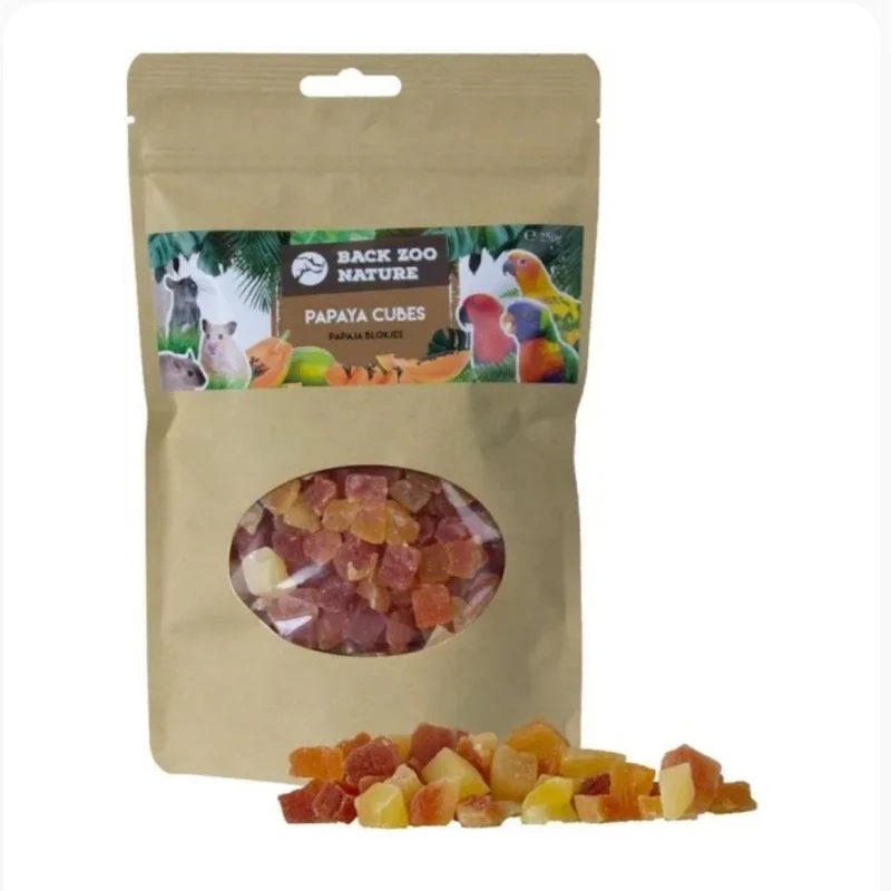 Cubos De Papaya 250 Gramos - Back Zoo Nature