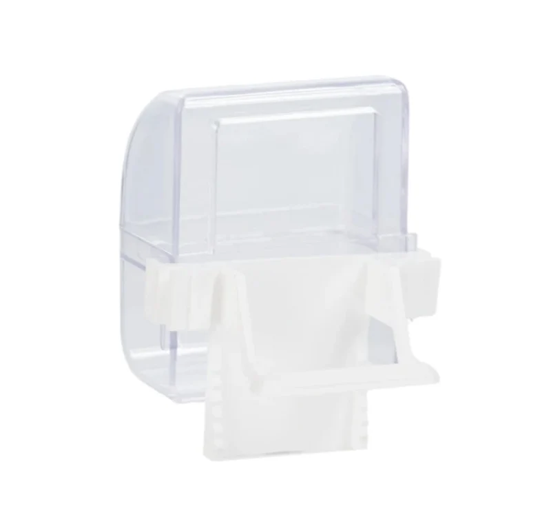 Comedero para canarios con escalón blanco 8x4.5x6.5cm