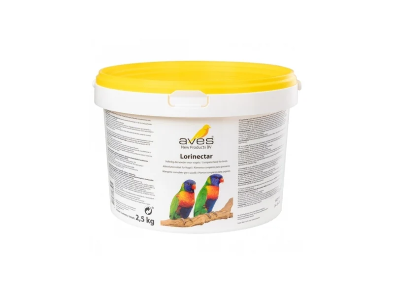 Aves Lorinectar 2,5 kg - alimento completamente soluble en agua para loris