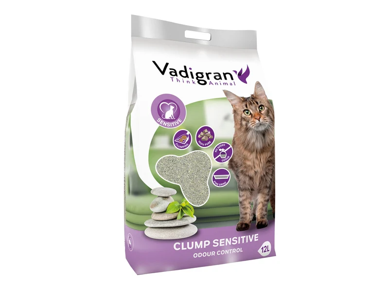 Arena para gatos Bentonite Sensitive 12 kg/12 l - Vadigran