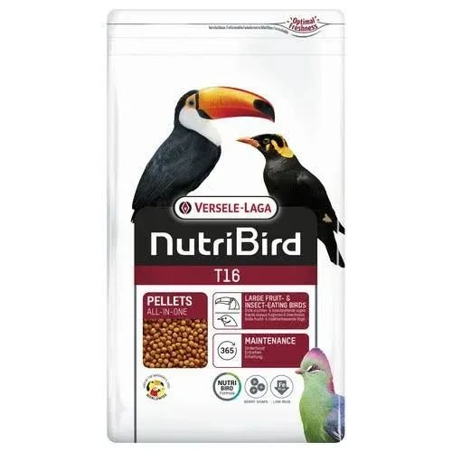 Nutribird T16 para pájaros grandes que se alimentan de frutas e insectos 10 kg