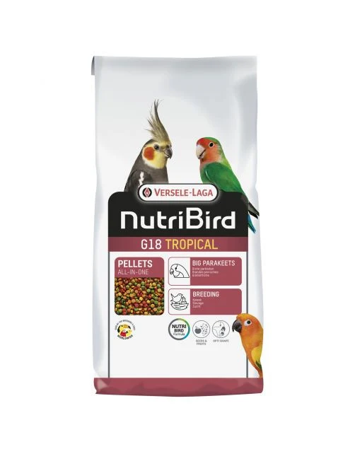Pellets de cría tropical Nutribird G18 de 10 kg