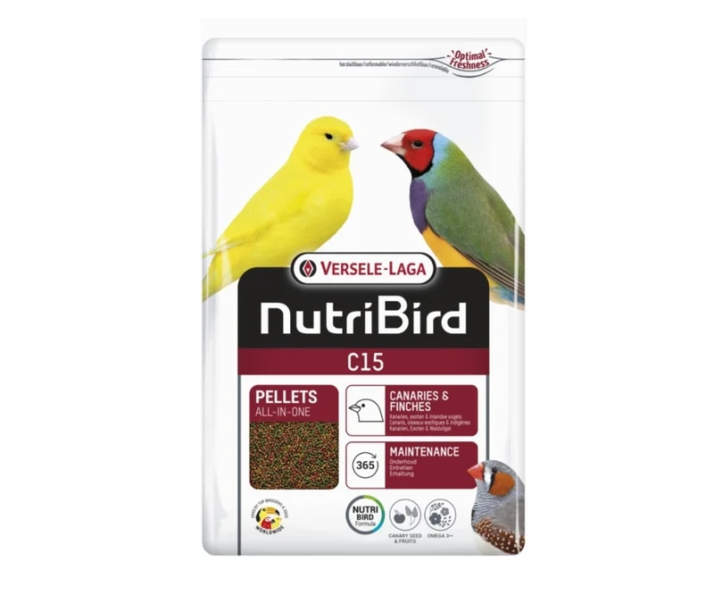Alimento de mantenimiento para canarios Nutribird C15 3 kg (sustituto de Perle Morbid) - Comida para pájaros