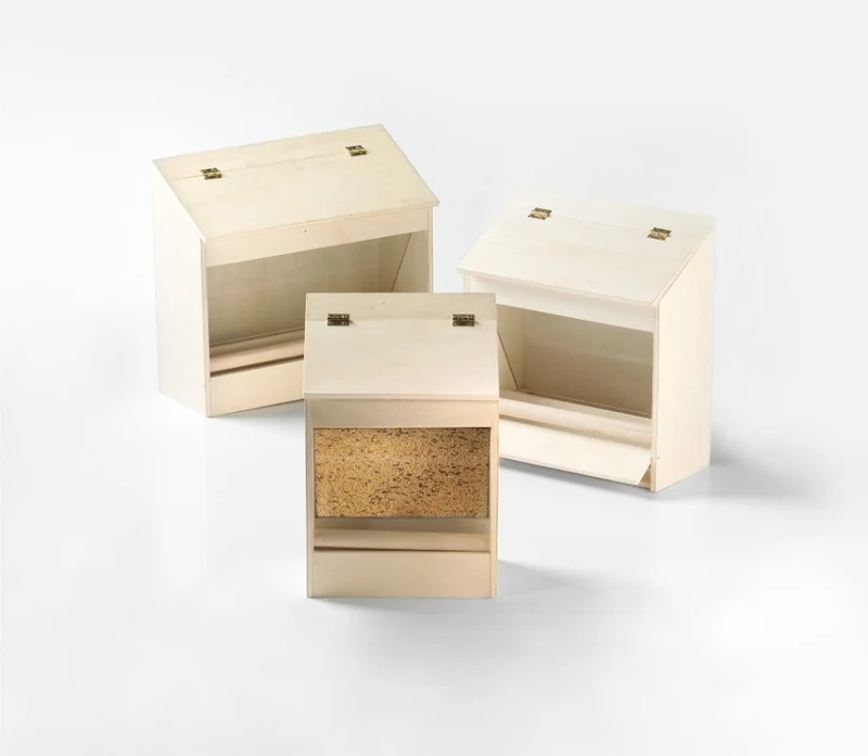 Silo de madera para pienso de 26 cm