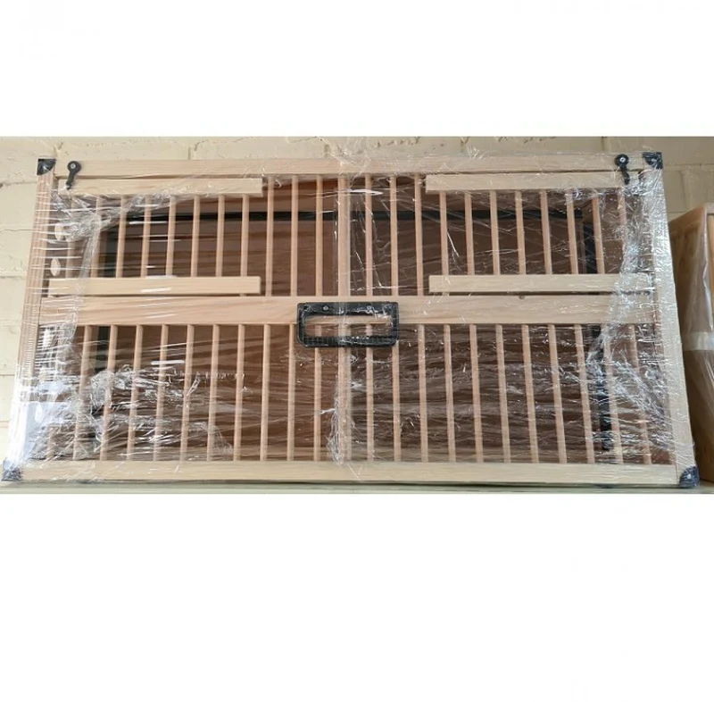 Cesta de entrenamiento de madera doble 80cm