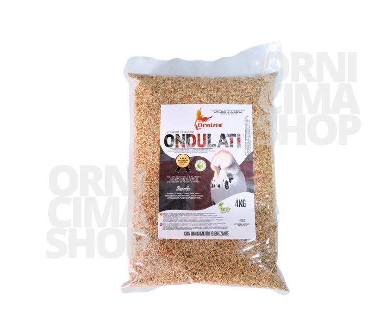 ONDULATI Mezcla Semi Excelente para periquitos, periquitos ingleses y periquitos pequeños 4kg - Ornizin